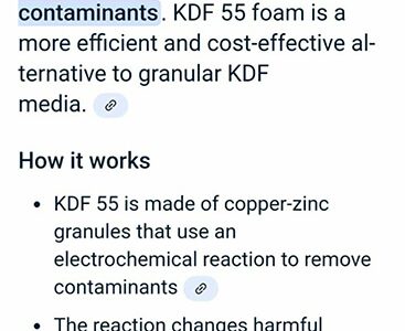 KDF 55 Foam